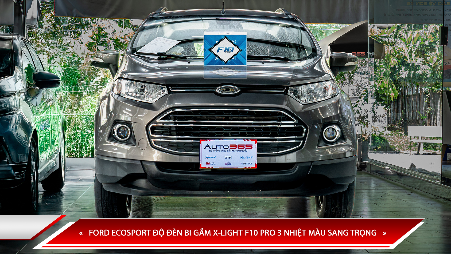FORD ECOSPORT ĐỘ ĐÈN BI GẦM X-LIGHT F10 PRO 3 NHIỆT MÀU SANG TRỌNG